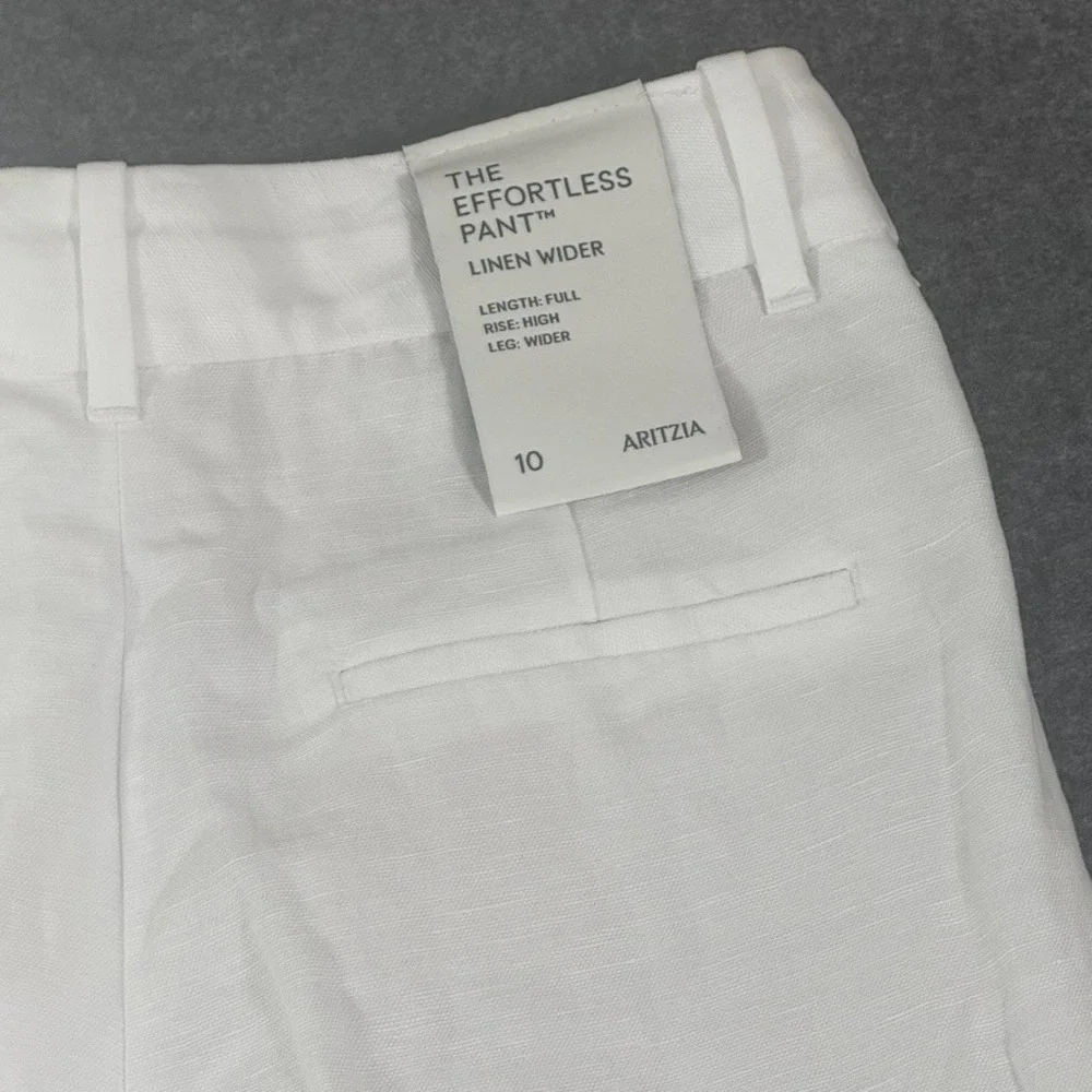 Aritzia White Wide Leg Pants